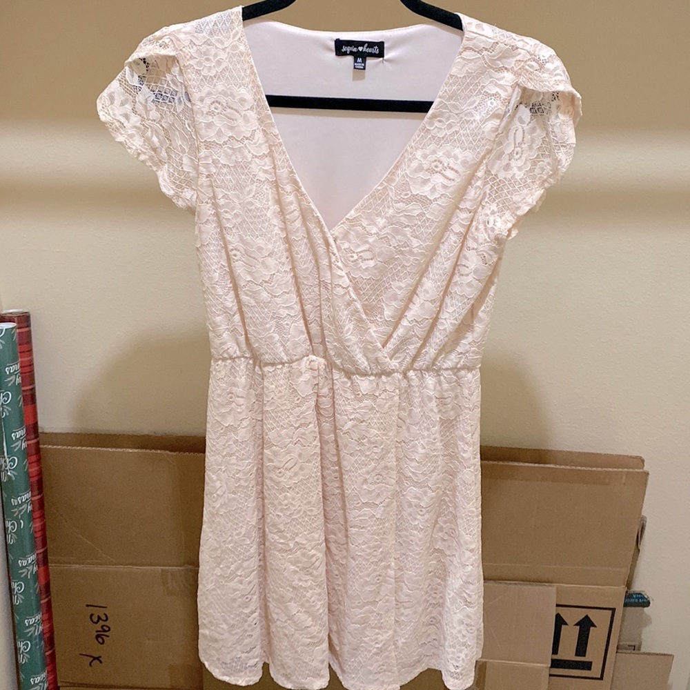 Pink Cocktail Dress Size M by Sequin Hearts
